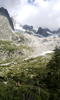 Mountain, landscape, clouds